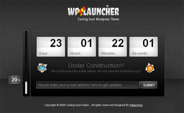 Under Construction WordPress Themes