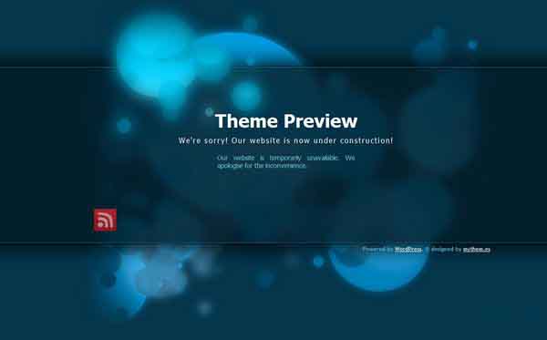 Under Construction WordPress Themes