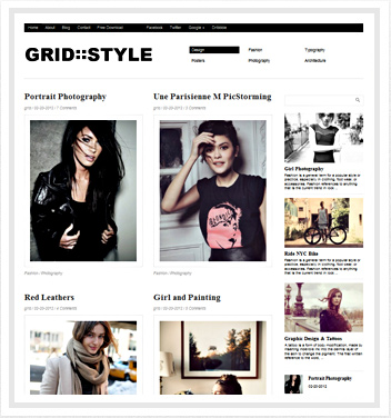 Grid Style Theme