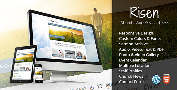  Risen - Church WordPress Theme (Responsive) 