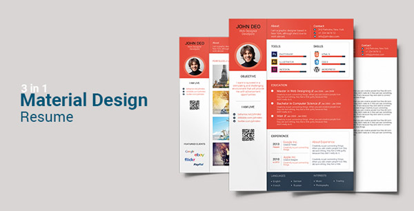Material-Design-Resume