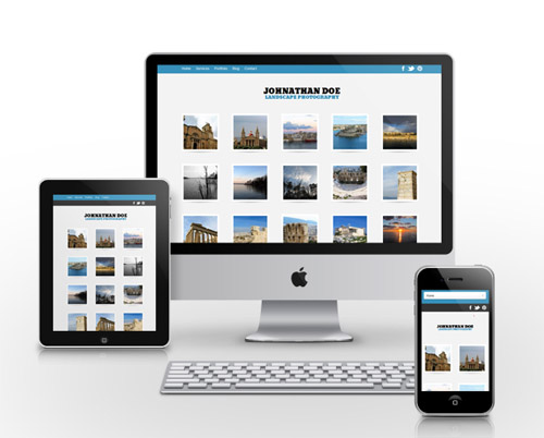 responsive wordpress themes 01 5 Free Responsive Portfolio WordPress Themes for September 2012