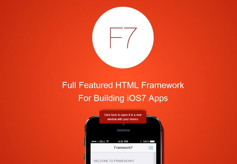 Framework7. IOS CSS Framework. CSS фреймворки. T7 приложение.