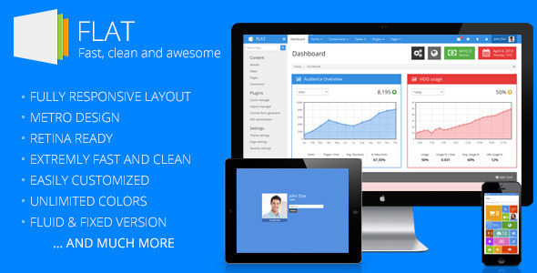 flat admin template