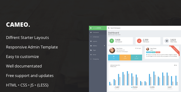 flat admin template