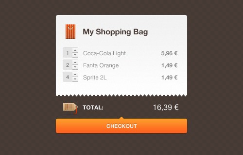  Shopping Cart PSD