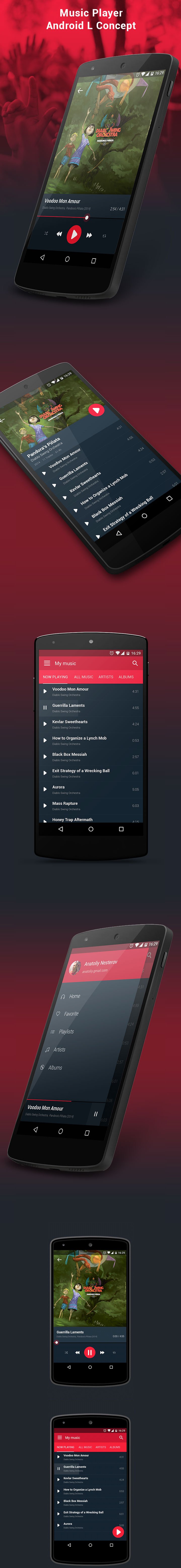 Android-L-Player-Concept