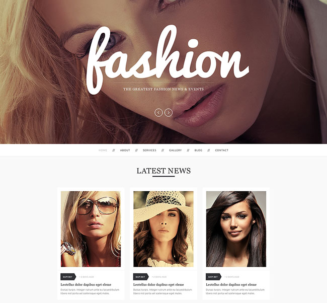 Fashion Drupal theme