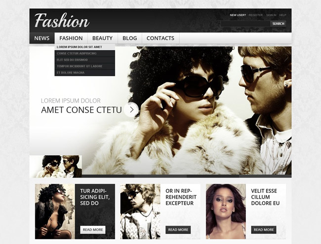 fashion drupal template