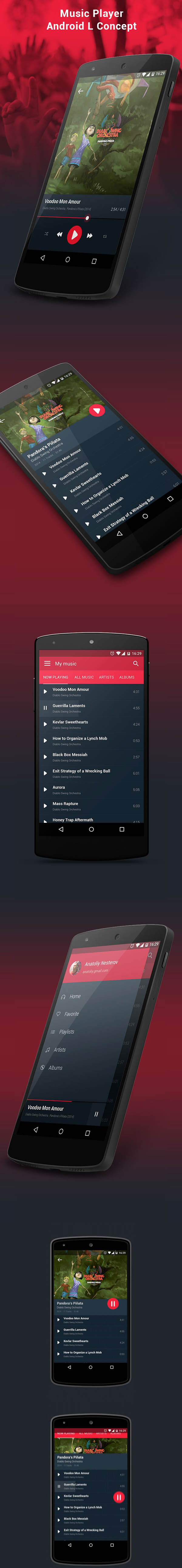 Android-L-Player-Concept