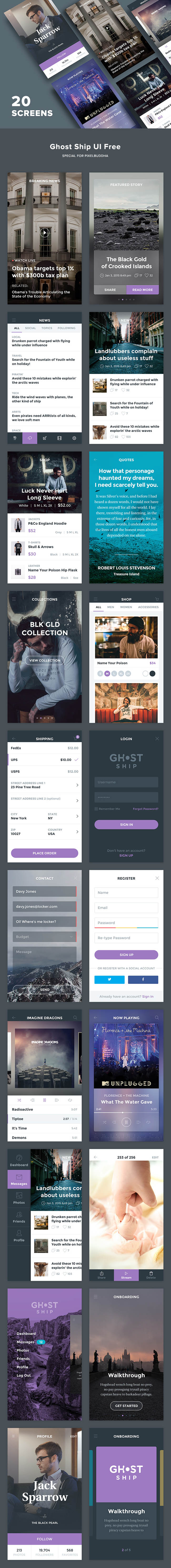 Ghost-Ship-Mobile-UI-Kit