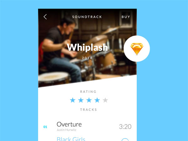 Music App UI .Sketch