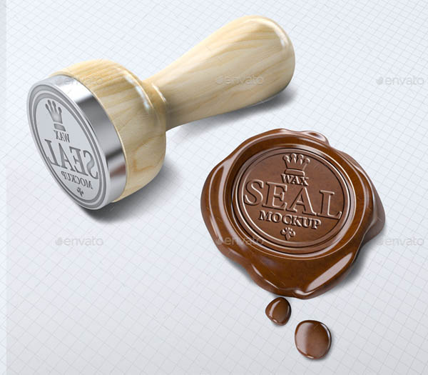 Download 10 Wax Seal Stamp Psd Mockup For Your Branding Project Smashfreakz PSD Mockup Templates