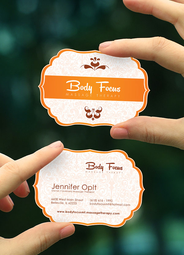 Custom-Shaped-Massage-Therapy-Business-Card