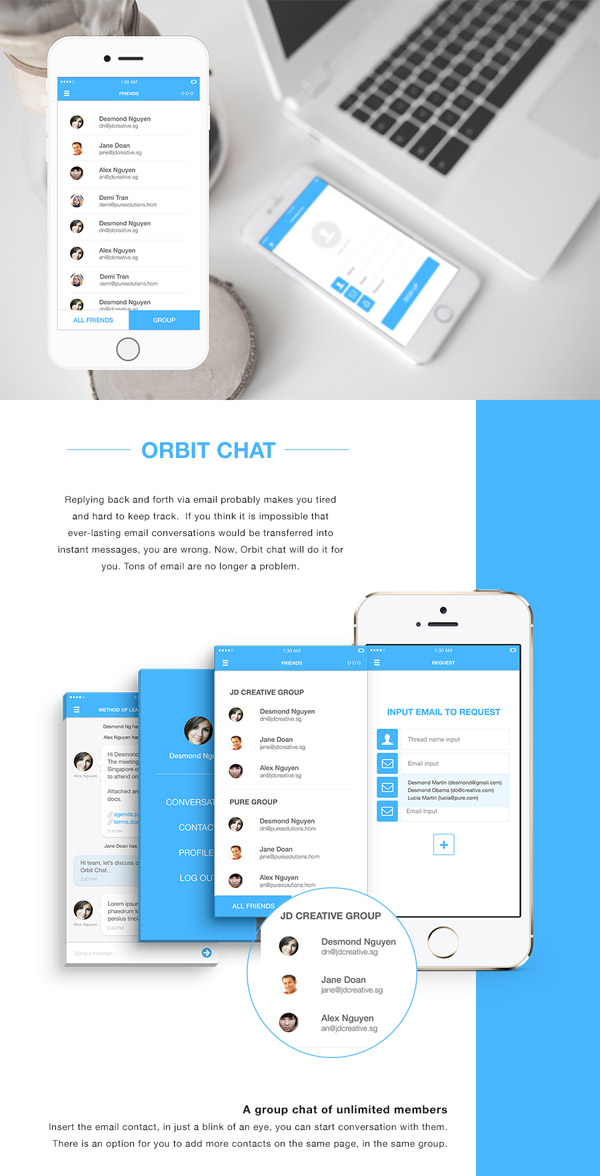 Orbit Chat app