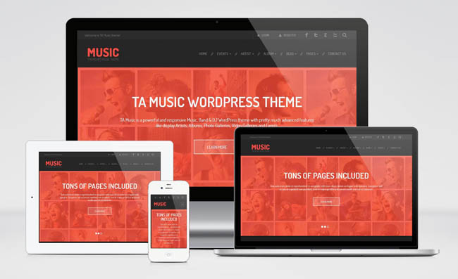 Free Music WordPress Theme