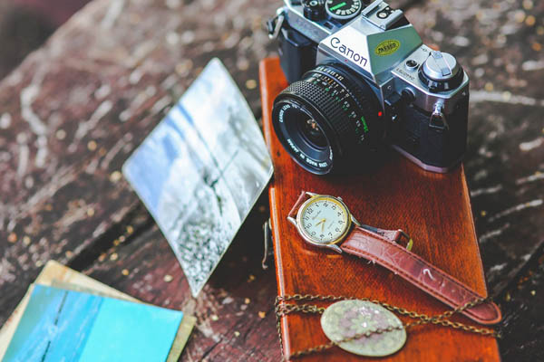 Old Camera and Watch