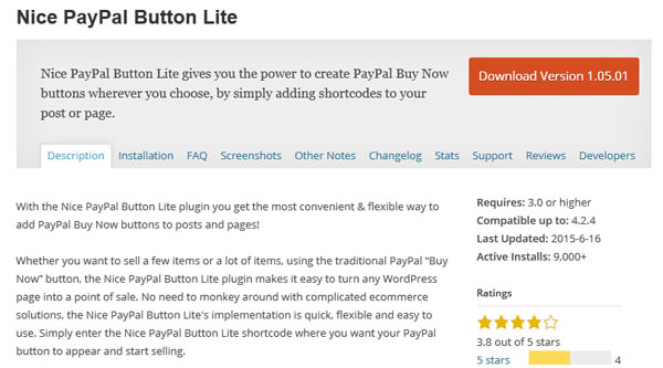 Free WordPress PayPal Plugin