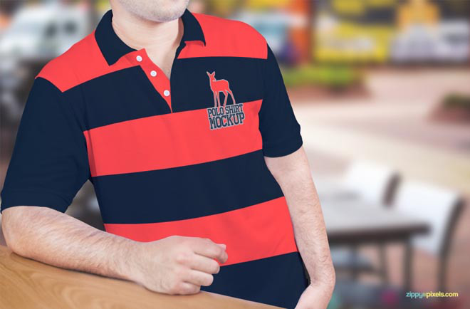 Free Polo Shirt Mockup PSD