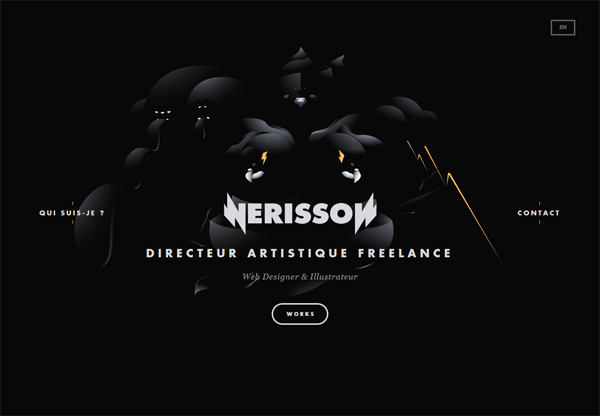 Dark Website Design 