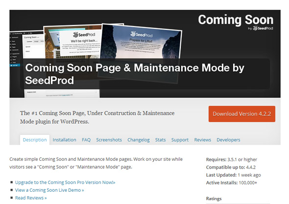 free coming soon WordPress plugin