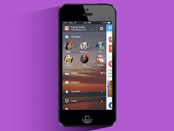 20 Email App UI Design Which Will Catch Your Attention - Smashfreakz
