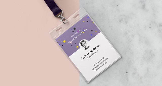 Free ID Card Mockup