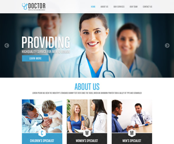 25 Best Hospital PSD Website Template - Smashfreakz