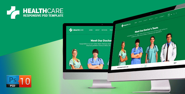 hospital PSD website templates