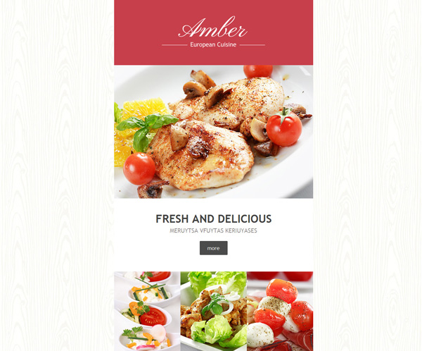 Restaurant Email Template 05