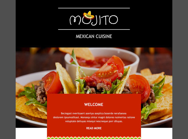 Restaurant Email Template 06