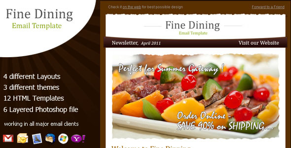 Restaurant Email Template 13