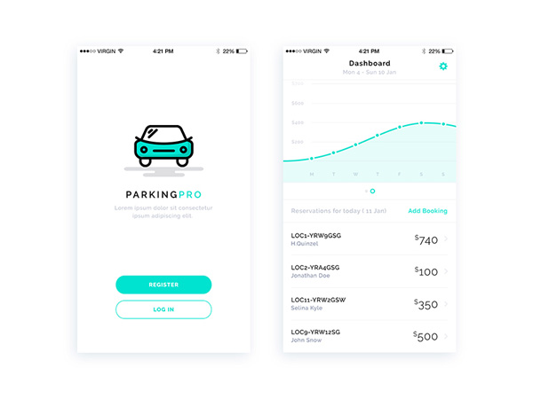 parking app ui 05