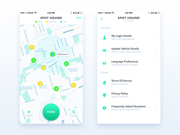 parking app ui 06