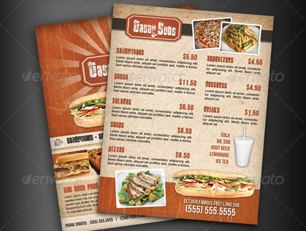 restaurant menu template 24