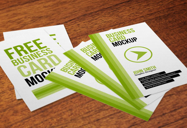 vertical business card mockup 10