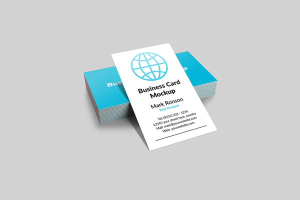 vertical business card mockup 13