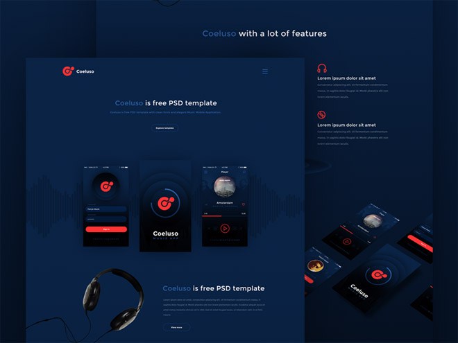 App Landing Page Template 03