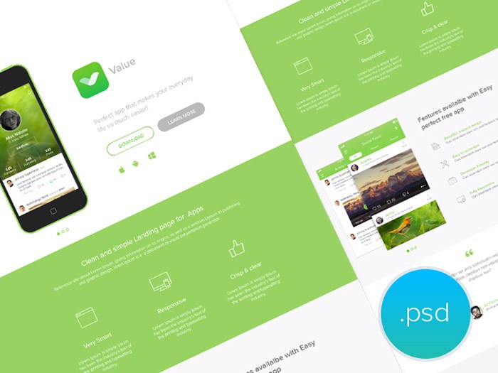 App Landing Page Template 09