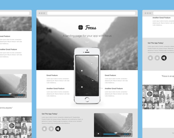 App Landing Page Template 12