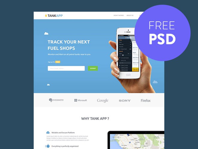 App Landing Page Template 14