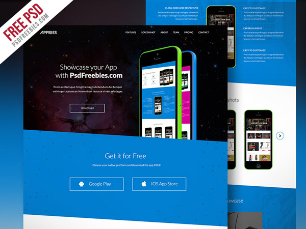 App Landing Page Template 15