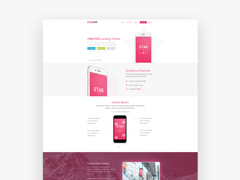 App Landing Page Template 17