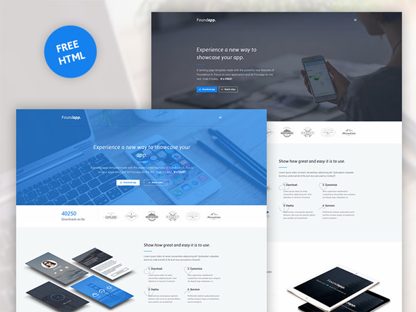 App Landing Page Template 17