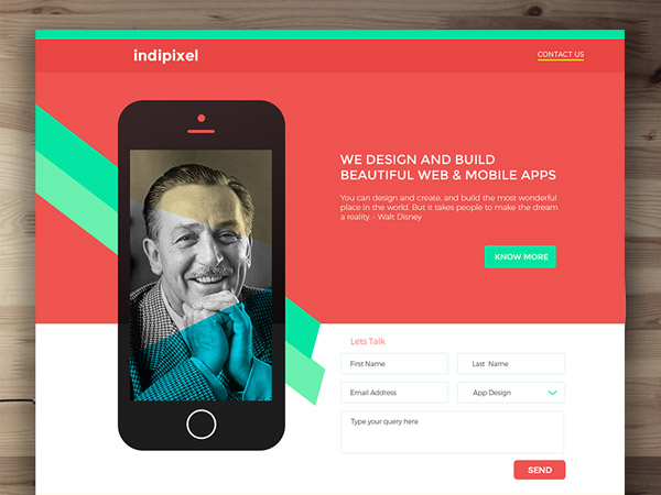 App Landing Page Template 18