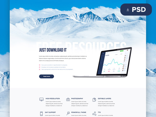 App Landing Page Template 19