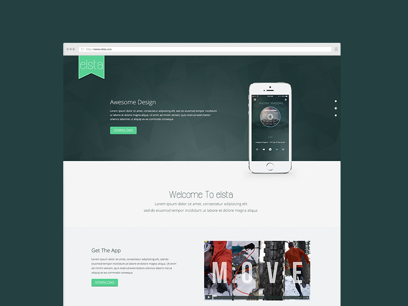 App Landing Page Template 21