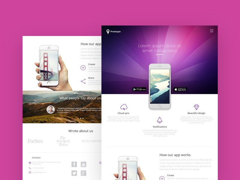 App Landing Page Template 24