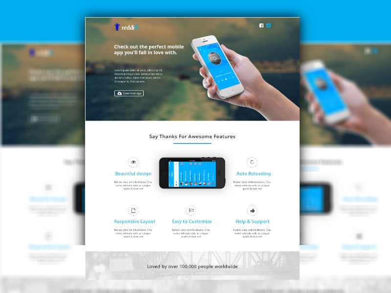 App Landing Page Template 26