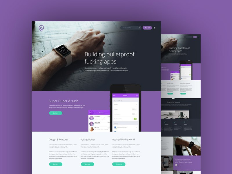 App Landing Page Template 27